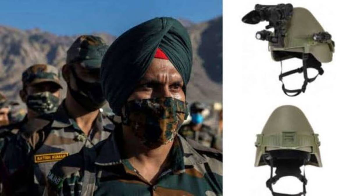 Helmets for Sikhs सिख जवानों की पगड़ी के ऊपर पहनने वाले बैलिस्टिक