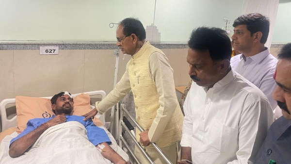 घायलों से मिले सीएम शिवराज