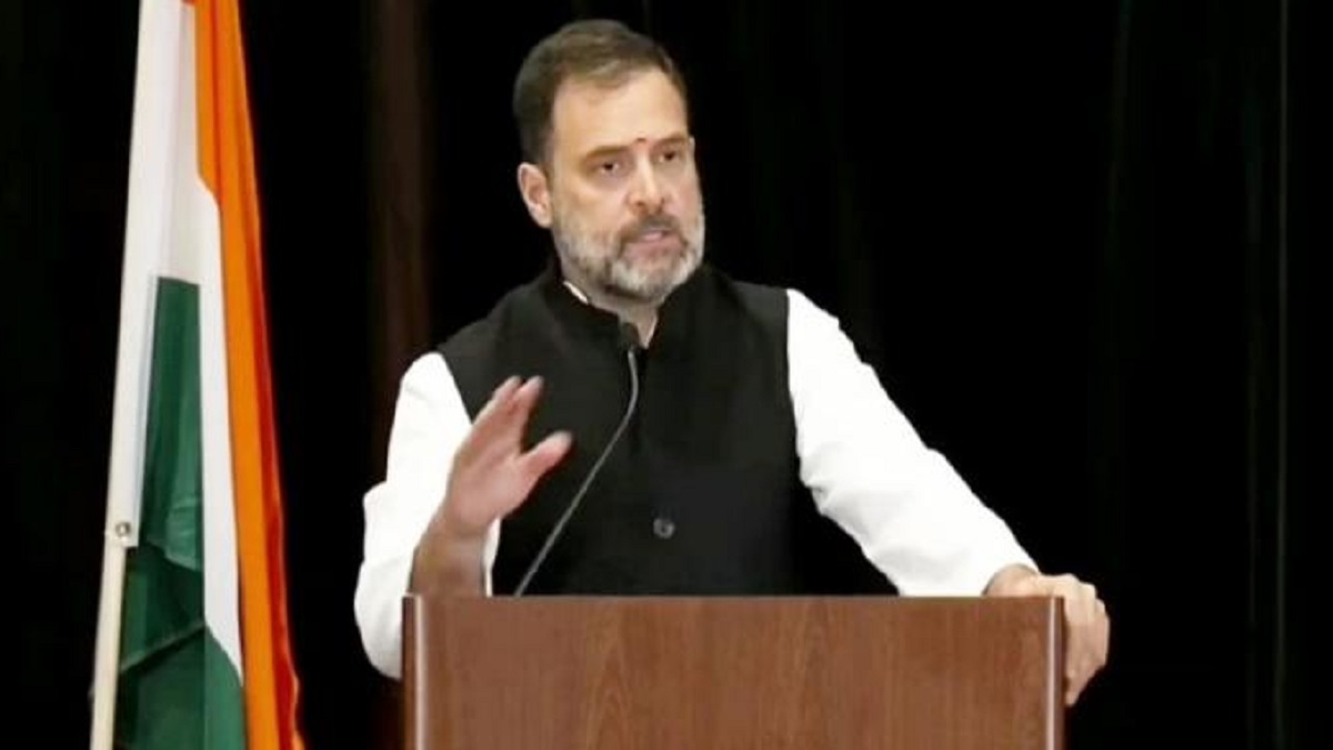 Rahul Gandhi In US राहुल गांधी ने जातिगत जनगणना की मांग दोहराई, BJP