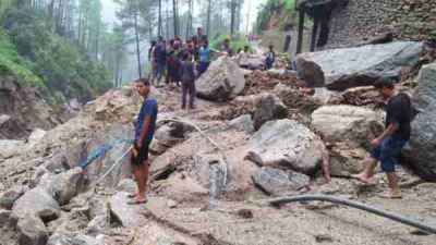 Cloudburst caused havoc in Sirwadi village of Rudraprayag district of Uttarakhand Cloudburst caused havoc in Sirwadi village of Rudraprayag district of Uttarakhand
