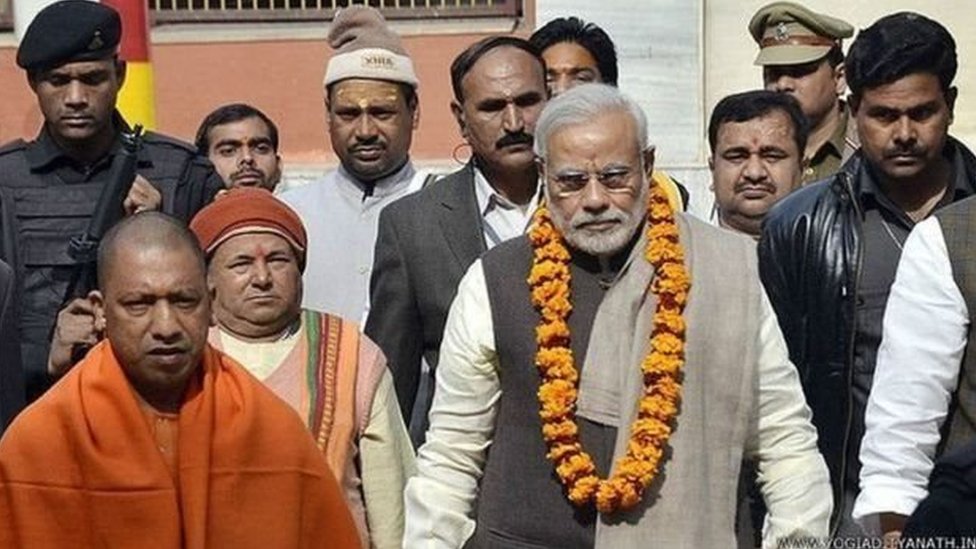 योगी आदित्यनाथ और नरेंद्र मोदी योगी आदित्यनाथ और नरेंद्र मोदी