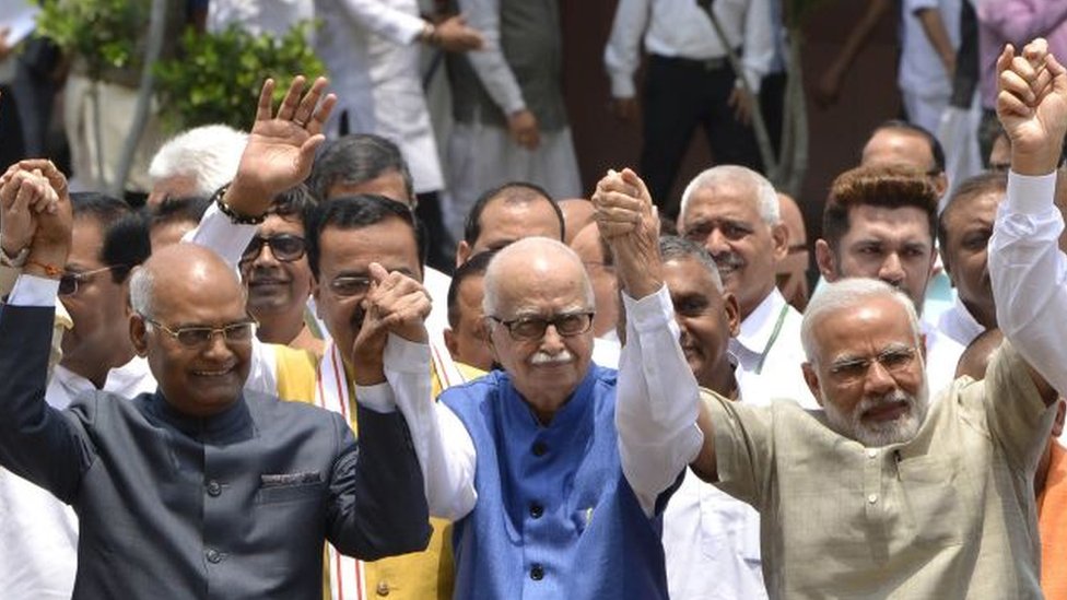 कोविंद, आडवाणी और मोदी कोविंद, आडवाणी और मोदी