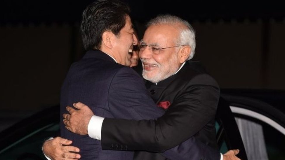 मोदी और शिंजो आबे मोदी और शिंजो आबे