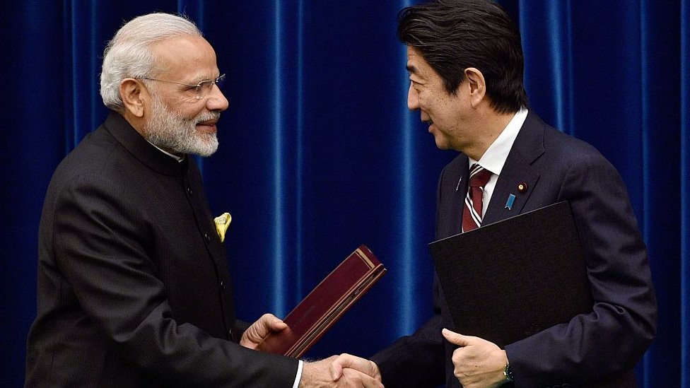 शिंज़ो अबे और मोदी शिंज़ो अबे और मोदी