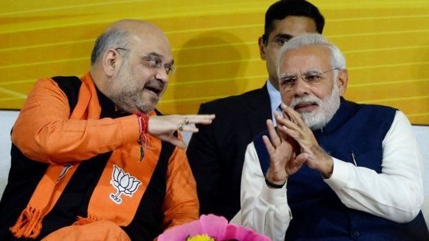 अमित शाह और नरेंद्र मोदी अमित शाह और नरेंद्र मोदी