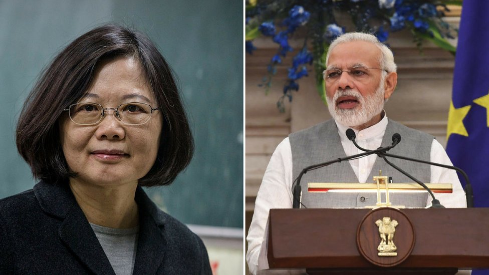 ताइवान की राष्ट्रपति और भारतीय प्रधानमंत्री ताइवान की राष्ट्रपति और भारतीय प्रधानमंत्री