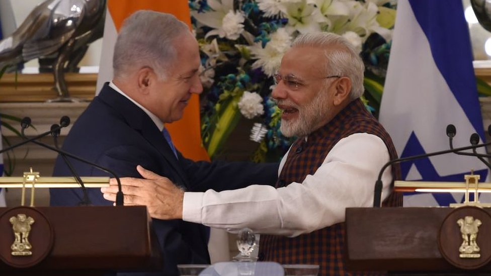 मोदी और नेतन्याहू मोदी और नेतन्याहू