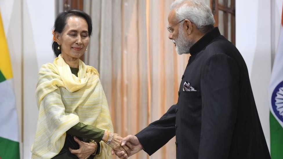 म्यांमार की नेता आंग सान सू ची म्यांमार की नेता आंग सान सू ची