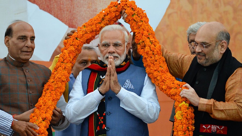राजनाथ सिंह, मोदी और अमित शाह राजनाथ सिंह, मोदी और अमित शाह