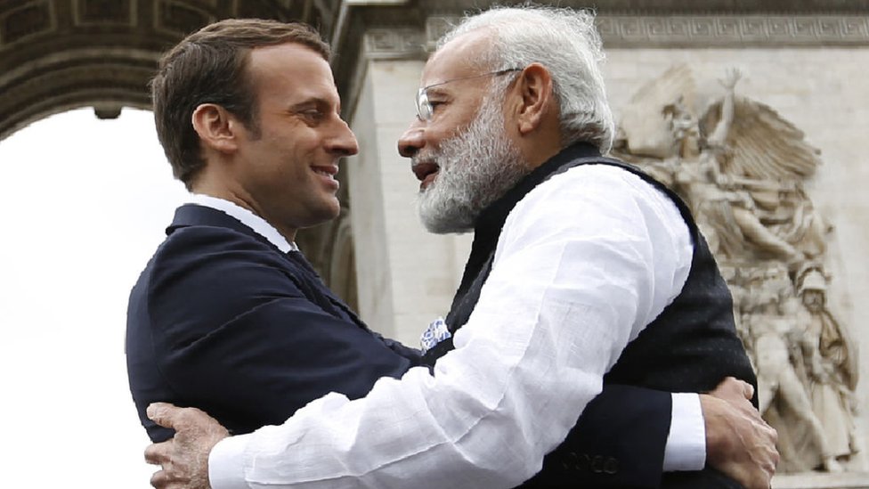 मोदी और मैक्रां मोदी और मैक्रां