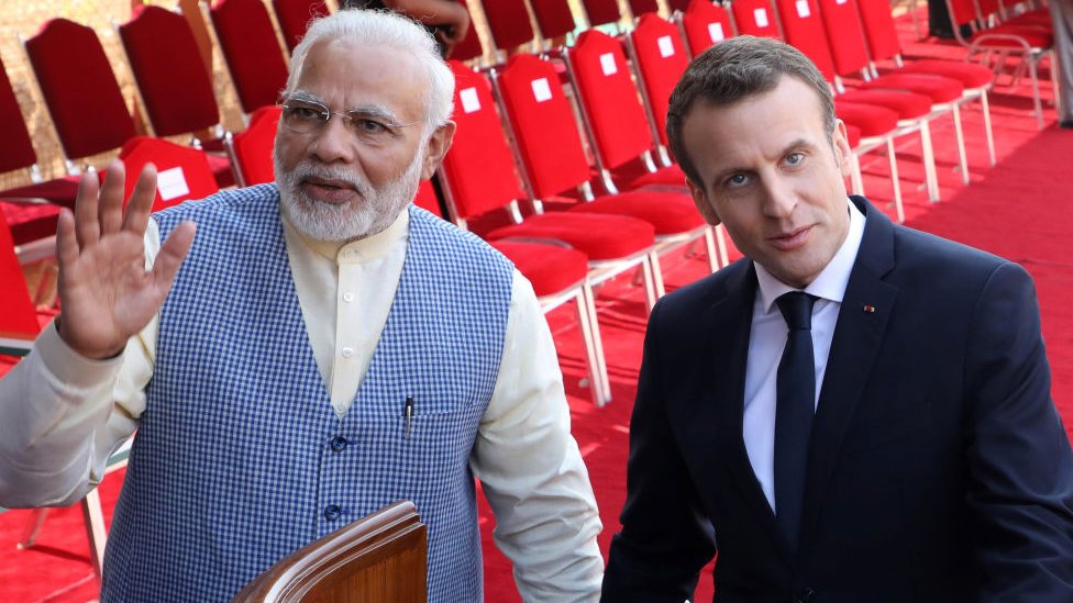 मोदी और मैक्रां मोदी और मैक्रां