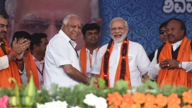 मोदी-येदियुरप्पा मोदी-येदियुरप्पा