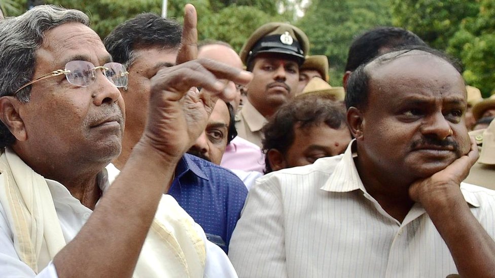 सिद्धरमैया और कुमारास्वामी सिद्धरमैया और कुमारास्वामी