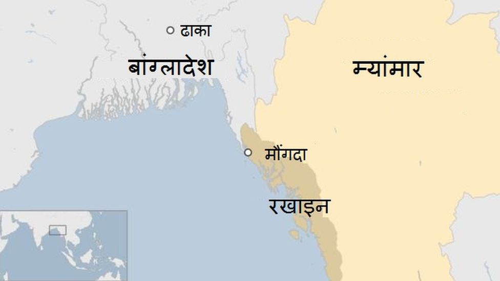 रखाइन प्रांत का नक्शा रखाइन प्रांत का नक्शा