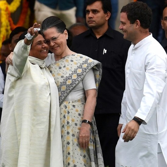 सोनिया, मायावती और राहुल सोनिया, मायावती और राहुल