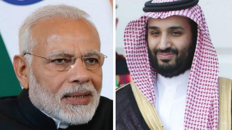 मोदी और प्रिंस क्राउन मोदी और प्रिंस क्राउन