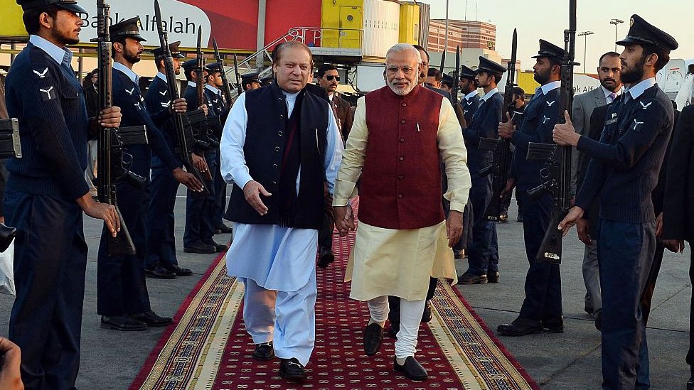 पाकिस्तान में मोदी पाकिस्तान में मोदी