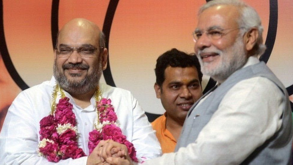 पीएम मोदी के साथ भाजपा अध्यक्ष अमित शाह पीएम मोदी के साथ भाजपा अध्यक्ष अमित शाह