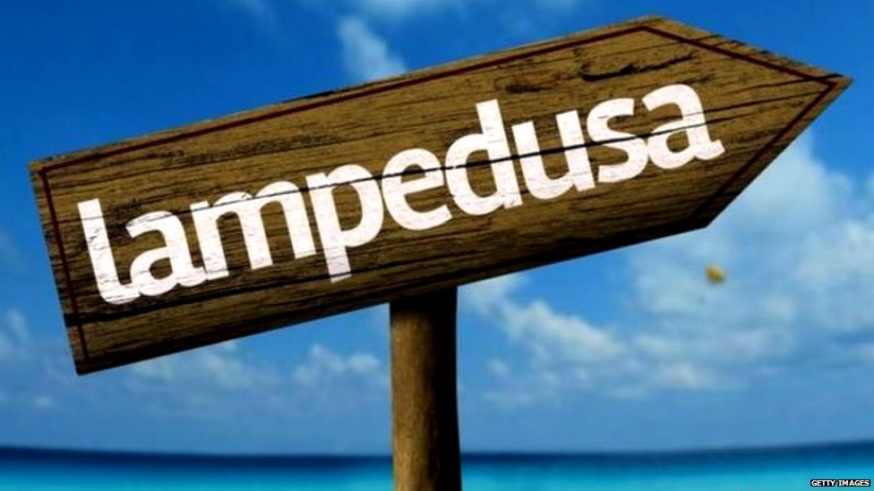Lampedusa, symbolic image Lampedusa, symbolic image