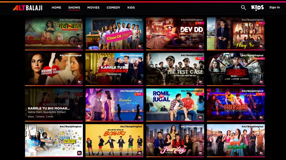 ALTBalaji website ALTBalaji website