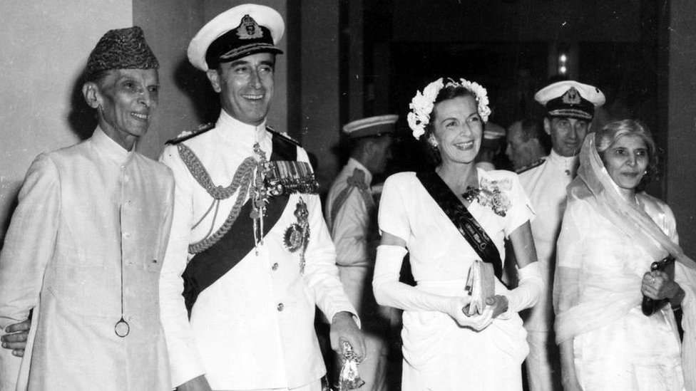 Muhammad Ali Jinnah with Lord, Lady Mountbatten and Fatima Jinnah Muhammad Ali Jinnah with Lord, Lady Mountbatten and Fatima Jinnah