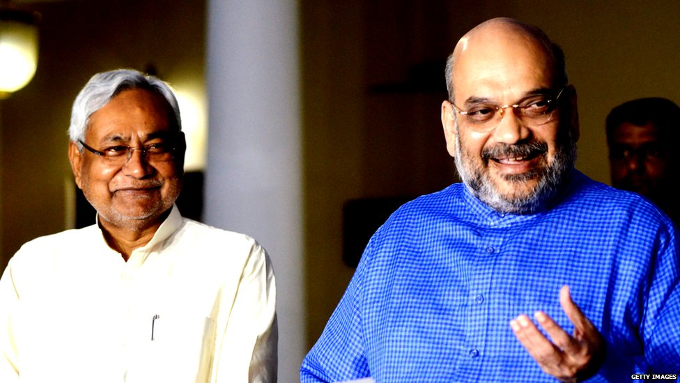 नीतीश कुमार और अमित शाह नीतीश कुमार और अमित शाह