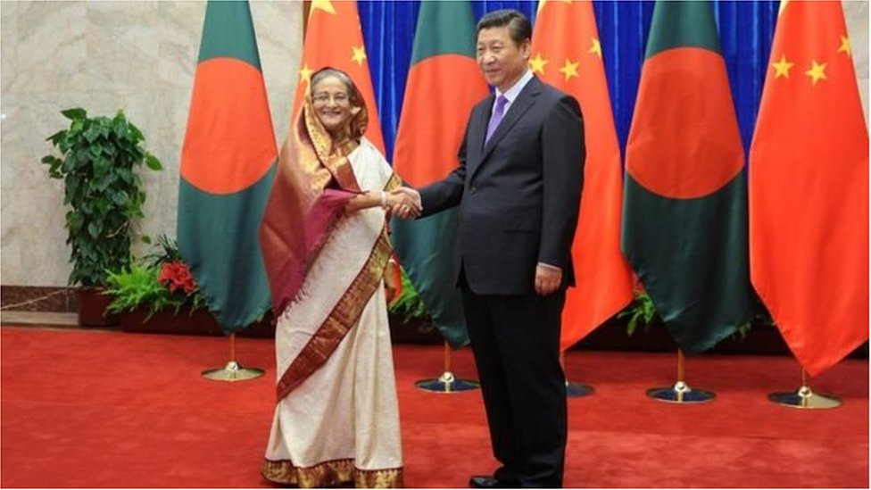 शेख़ हसीना, शी जिनपिंग शेख़ हसीना, शी जिनपिंग
