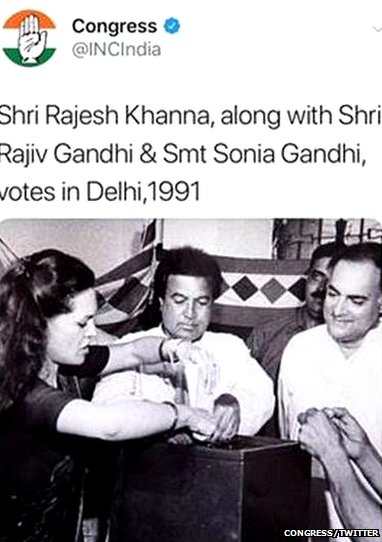 सोनिया गांधी, राजीव गांधी, राजेश खन्ना सोनिया गांधी, राजीव गांधी, राजेश खन्ना