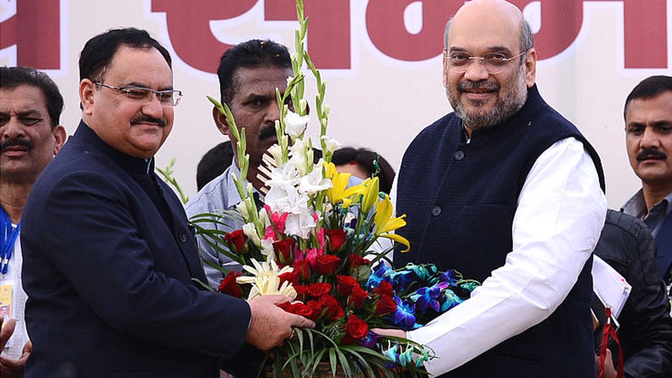 जेपी नड्डा और अमित शाह जेपी नड्डा और अमित शाह
