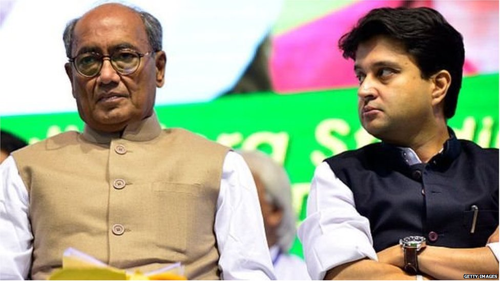 दिग्विजय सिंह और ज्योतिरादित्य सिंधिया दिग्विजय सिंह और ज्योतिरादित्य सिंधिया