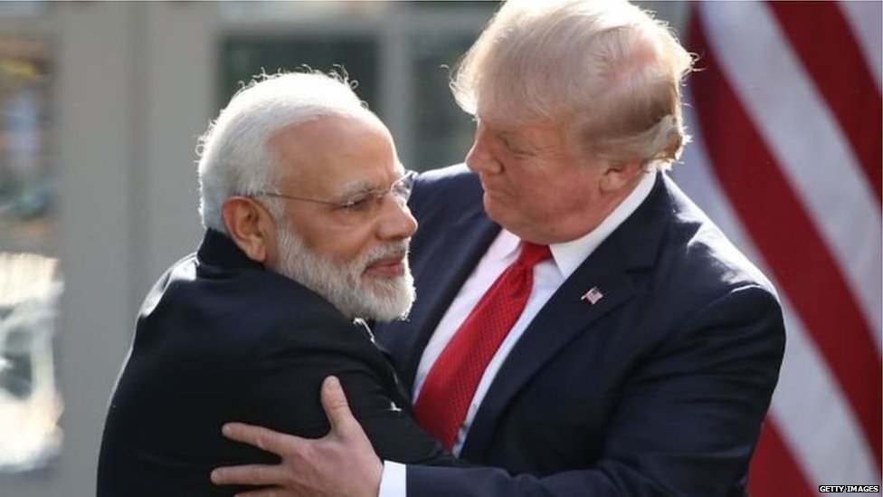 नरेंद्र मोदी और डोनल्ड ट्रंप नरेंद्र मोदी और डोनल्ड ट्रंप