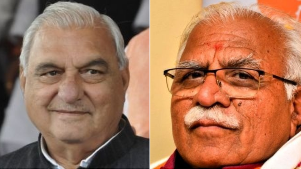 भूपेंद्र सिंह हुड्डा और मनोहर लाल खट्टर भूपेंद्र सिंह हुड्डा और मनोहर लाल खट्टर