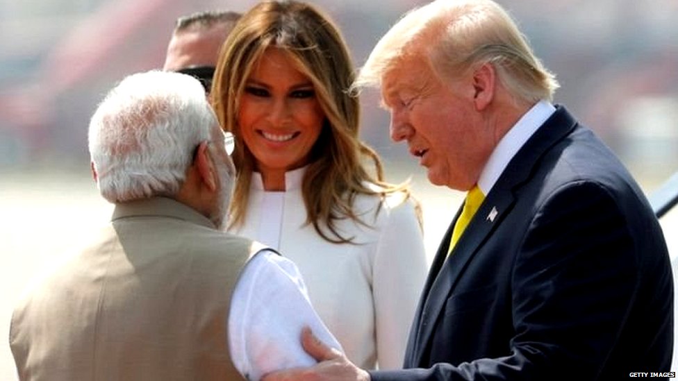 डोनल्ड ट्रंप, नरेंद्र मोदी डोनल्ड ट्रंप, नरेंद्र मोदी