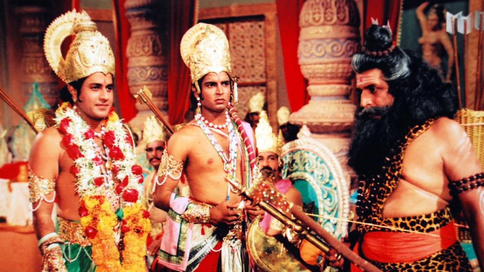रामायण धारावाहिक का एक दृश्य रामायण धारावाहिक का एक दृश्य