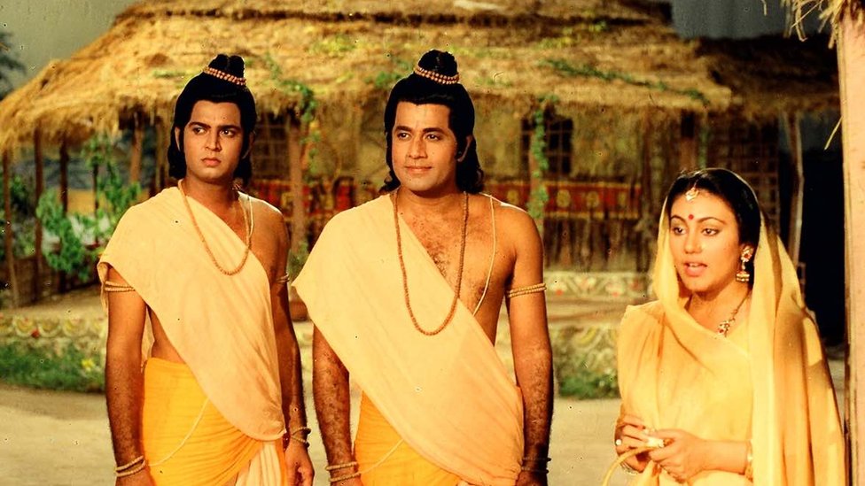 रामायण धारावाहिक का एक दृश्य रामायण धारावाहिक का एक दृश्य