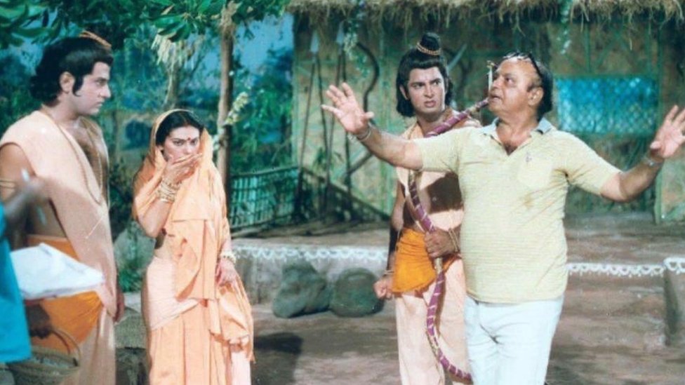 रामायण धारावाहिक का एक दृश्य रामायण धारावाहिक का एक दृश्य