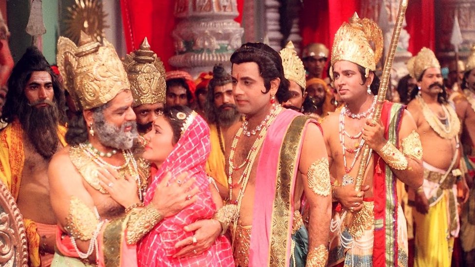 रामायण धारावाहिक का एक दृश्य रामायण धारावाहिक का एक दृश्य