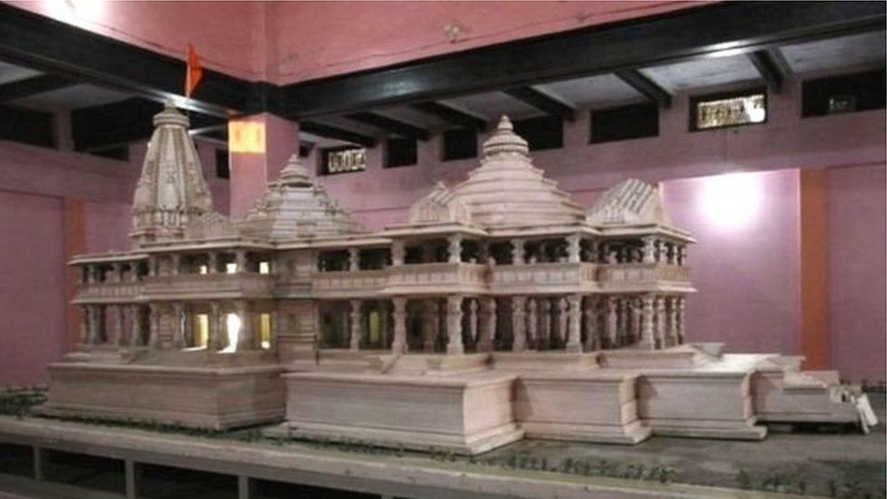 राम मंदिर का एक प्रस्तावित मॉडल राम मंदिर का एक प्रस्तावित मॉडल