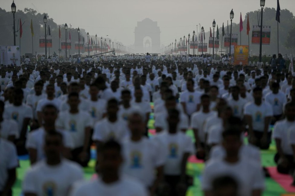 नई दिल्ली में योग दिवस का कार्यक्रम नई दिल्ली में योग दिवस का कार्यक्रम