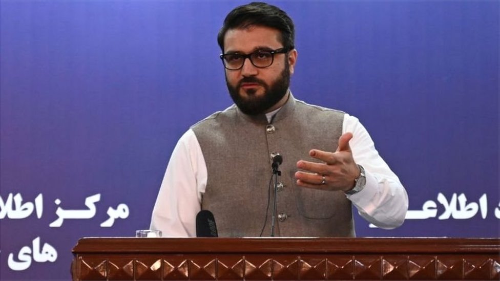 अफ़ग़ानिस्तान के राष्ट्रीय सुरक्षा सलाहकार हम्दुल्लाह मोहिब अफ़ग़ानिस्तान के राष्ट्रीय सुरक्षा सलाहकार हम्दुल्लाह मोहिब
