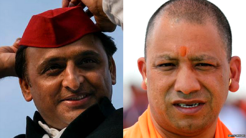 योगी और अखिलेश योगी और अखिलेश