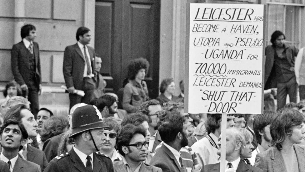 1973 में एक एंटी-इमिग्रेशन प्रदर्शन 1973 में एक एंटी-इमिग्रेशन प्रदर्शन